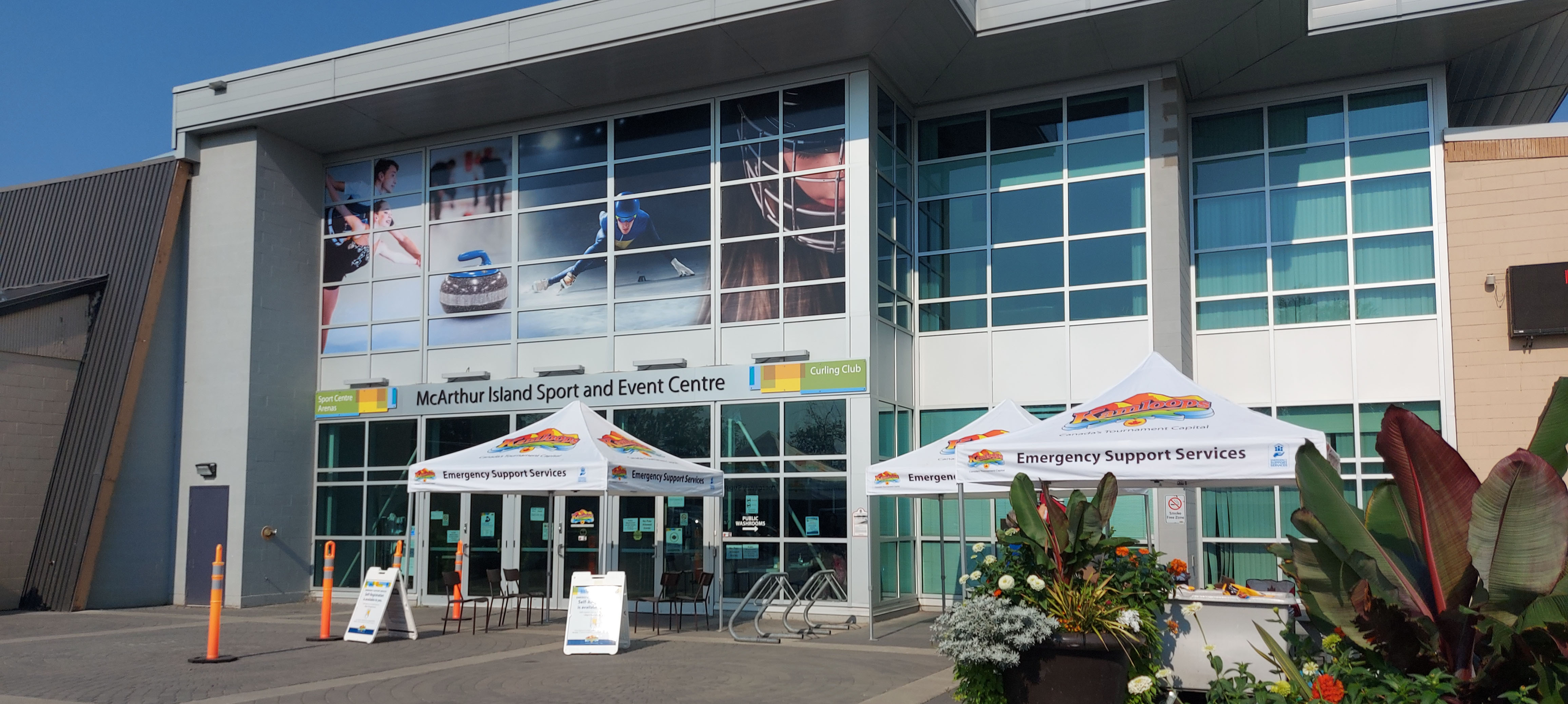 ESS Reception Centre at McArthur Island.