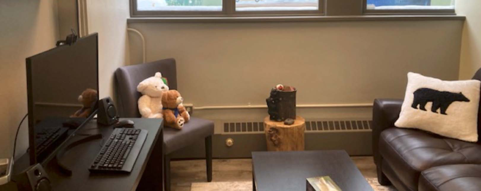 Room with couch and tv