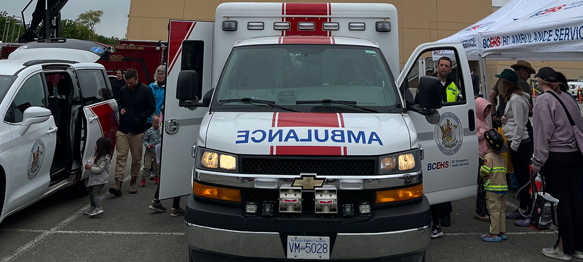 front of a BC ambulance