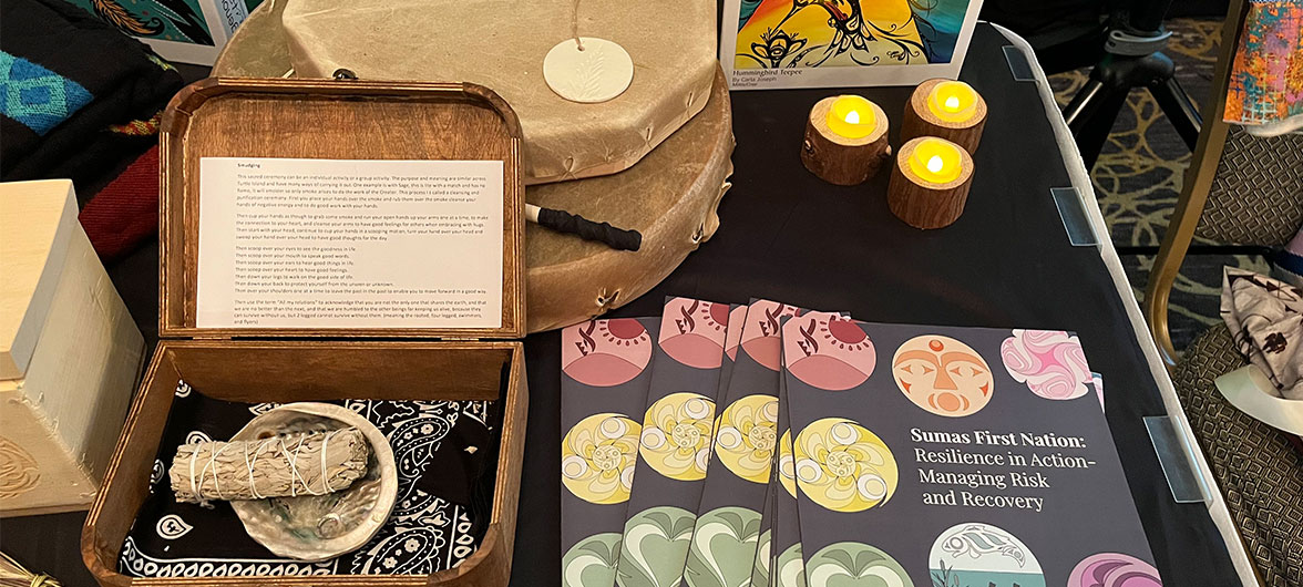 Indigenous items on table