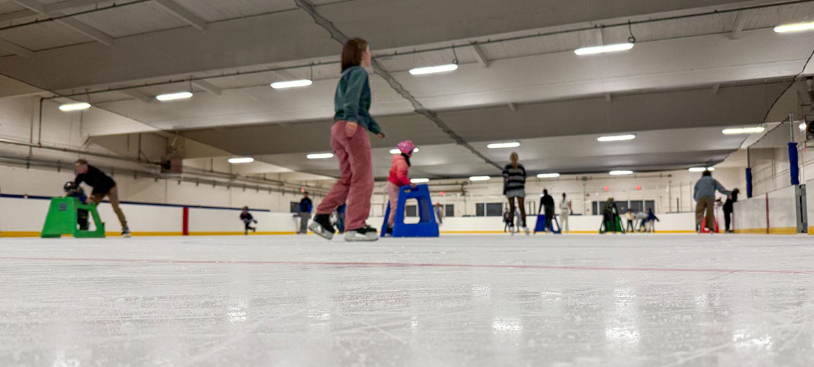 skaters on ice
