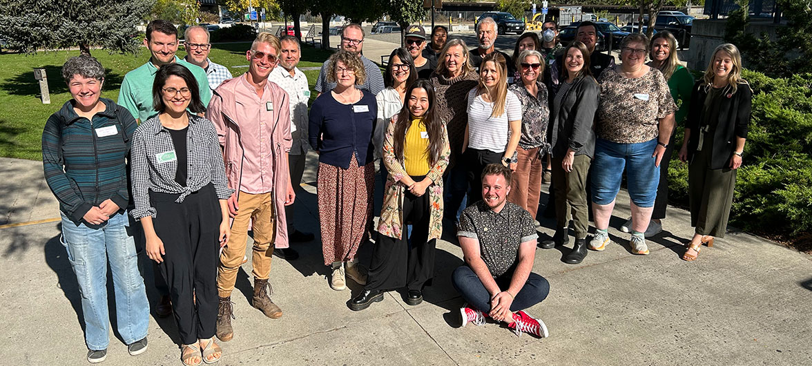 group photo of men and women
