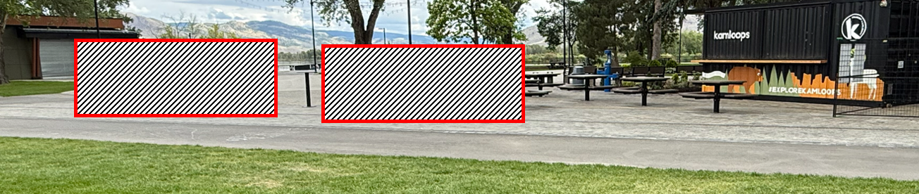 a map with 2 rectangles