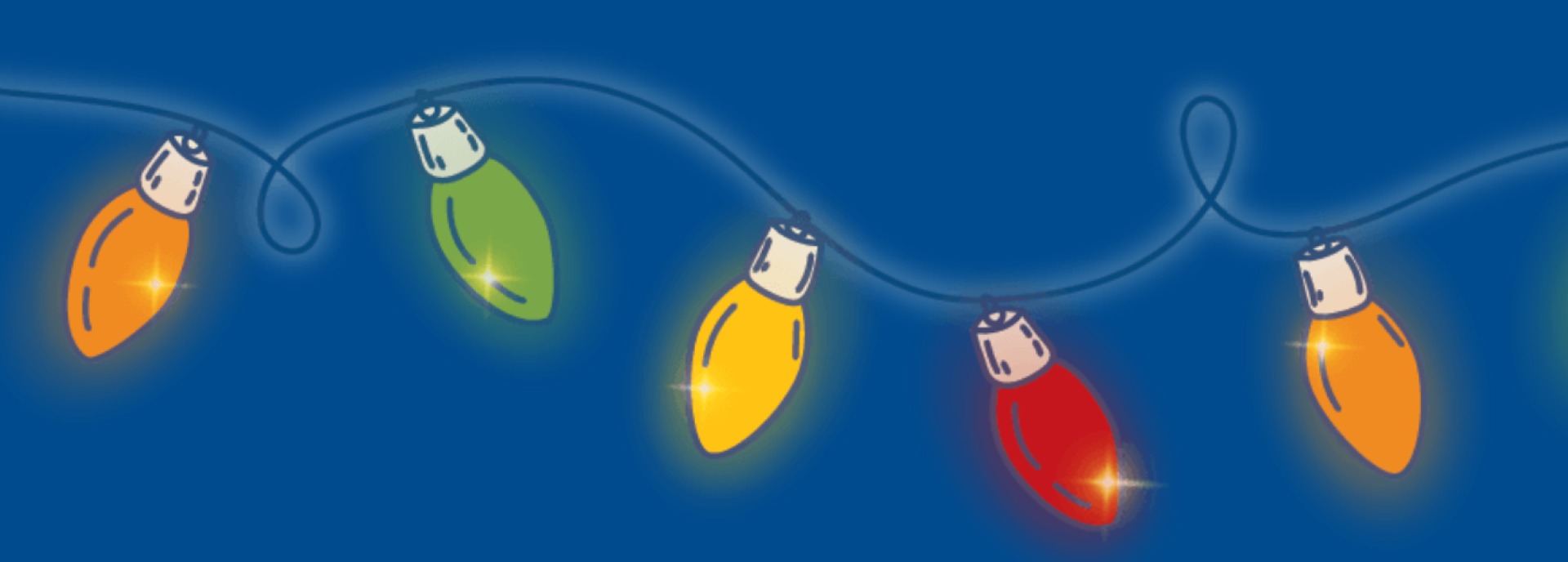 Christmas light graphic