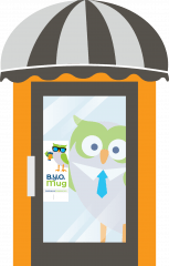 BYO Owl in door illustration