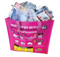 Flexible Plastics in a reusable bag