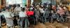 Spinal Cord Injury BC members at restaurant gathering.