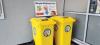Bright Yellow Book Recycling Carts