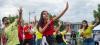 Dancing street performers